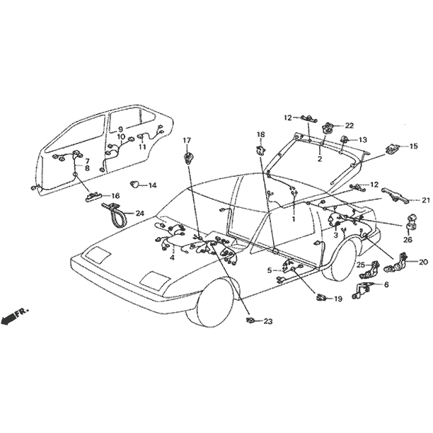 Genuine Acura 32117-SD2-A50 Wiring Harness Genuine Acura 32117-SD2-A50 Wiring Harness